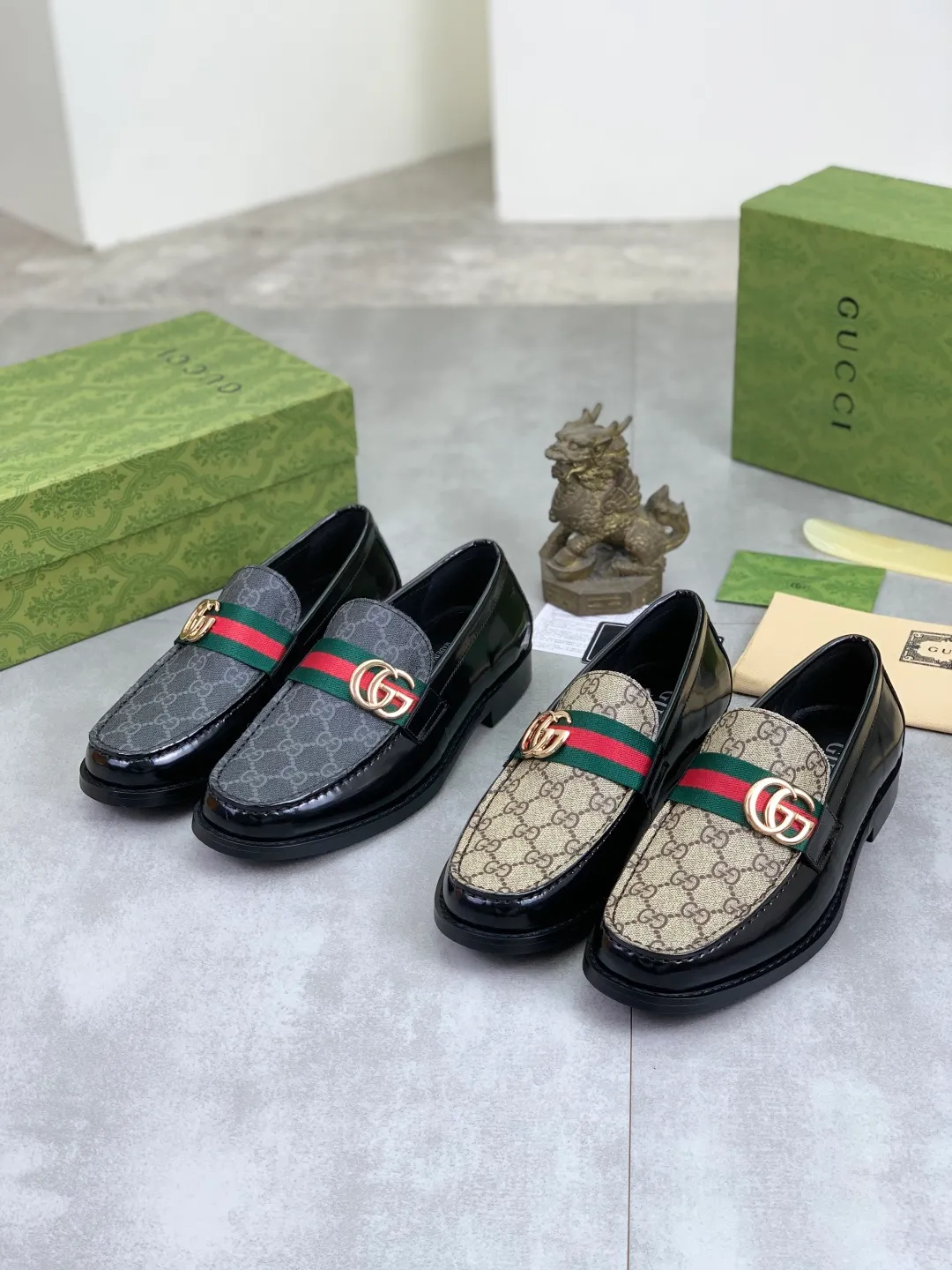 Men's men's shoes 💰P480 [New style] Water-dyed cowhide 💰💎💎💎 [Gucci] GUCCI high-end men's formal business leather shoes, original order 1:1 authentic goods! Original imported high-end open-edge beaded calfskin, original metal buckle, imported first-layer cowhide lining for feet, original outsole, men's shoe size: 38-45, 2️⃣ colors available
